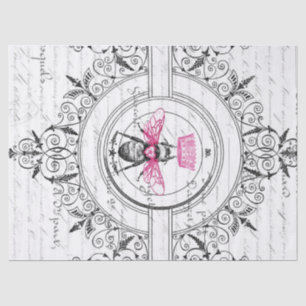 Beau papier de soie de soie de Decoupage de reine