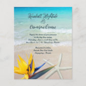 Beau papier Mariage Tropical Ocean Shore (Devant)