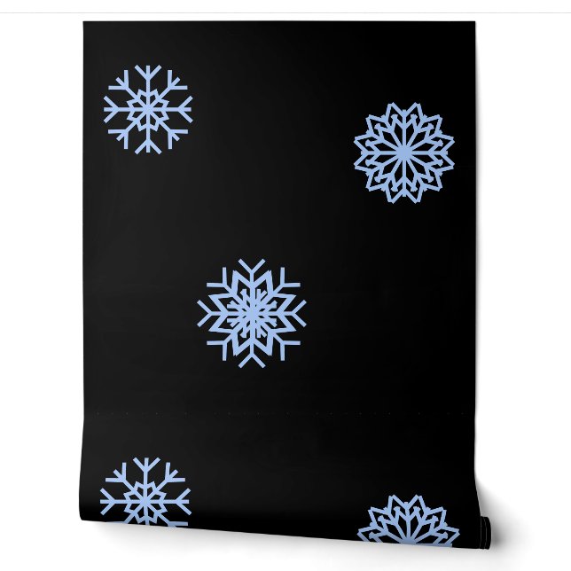 Beau papier peint noir. (Déroulement)