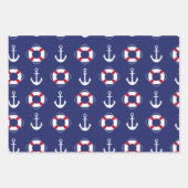 Beau papier style marine pour vos cadeaux (Devant 2)