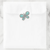 Beau papillon argenté Stickers de mariage (Sac)