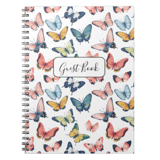 Beau Papillon coloré Imprimer livre d'invité