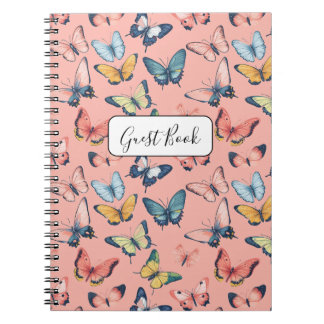 Beau Papillon coloré Imprimer livre d'invité