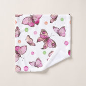 Beau Papillon & Points - (Gant de toilette)