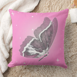 Beau papillon rose Carré Coussin