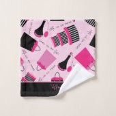 Beau Paris rose et noir (Gant de toilette)