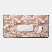 Beau Pastel Rose Doux Floral (Clavier et souris)