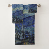 Beau paysage Bleu nuit Ciel d'or étoiles (En situation)