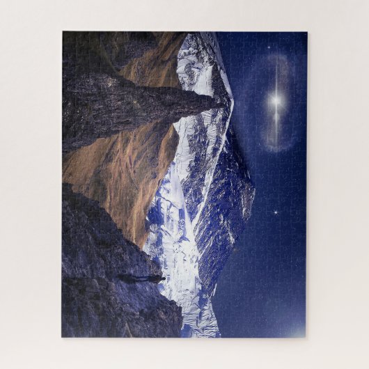 Beau paysage de montagne Jigsaw Puzzle (Vertical)