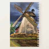 Beau paysage de moulin à vin Pays-Bas - Dessin (Dos)