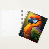 Beau perroquet vibrant (Devant avec enveloppe)