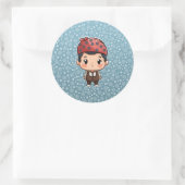 Beau petit autocollant garçon (Sac)