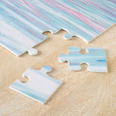 Beau Pink & Blue Vrikshasana Yoga Puzzle (Côté)