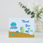 Beau plaisir sous la mer merci carte postale (Debout devant)