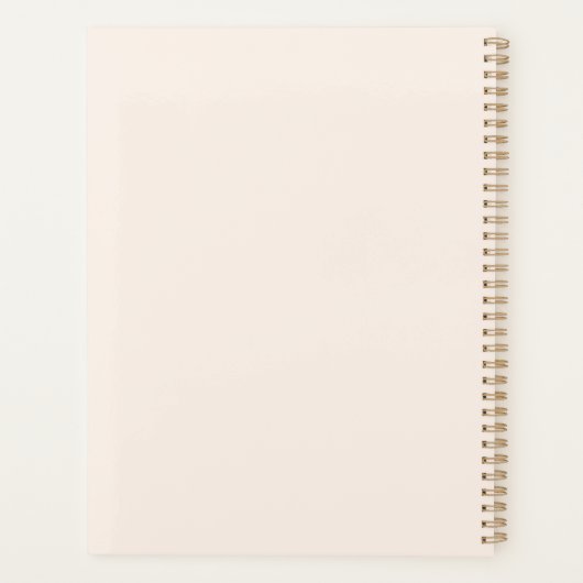 Beau planificateur de choses (Dos)