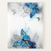 Beau planificateur de papillons bleus (Dos)