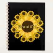 Beau planificateur Floral Sunflower Calendrier (Devant)