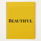 Beau planificateur Floral Sunflower Calendrier (Dos)