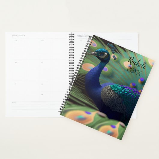 Beau planificateur Peacock (Devant avec enveloppe)