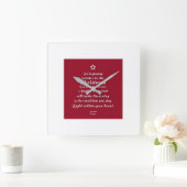 "BEAU POÈME DE NOËL" HORLOGE DE NOËL (Maison)