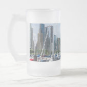 Beau port de Chicago Frosted Glass Beer Mug (Gauche)