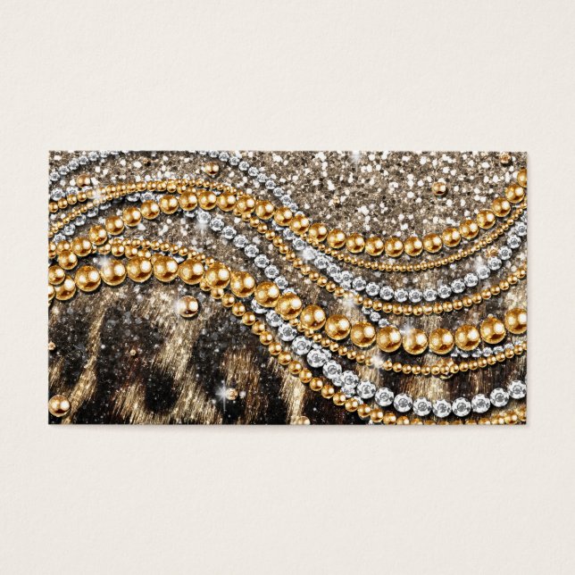 Beau Poster de animal tendance Leopard Faux (Devant)