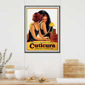 Beau Poster vintage de shampooing pour cheveux (Cuisine)