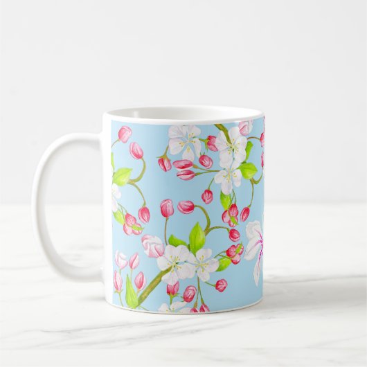 Beau printemps sur une Mug (M, C) (Gauche)
