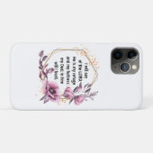 Beau Psaume 91 Floral iPhone 11 Pro Coque (Dos (Horizontal))