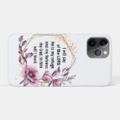 Beau Psaume 91 Floral iPhone 11 Pro Coque (Dos (Horizontal))