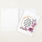 Beau Psaume 91 Floral Planner (Devant avec enveloppe)