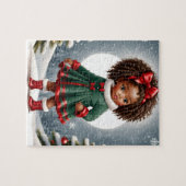 Beau Puzzle Africain Américain fille (Horizontal)
