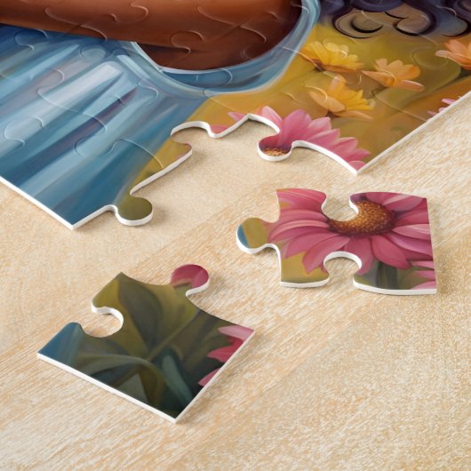 Beau Puzzle Africain Américain fille (Côté)