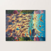 Beau Puzzle avec des chanteurs et la nature (Horizontal)