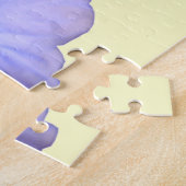 Beau Puzzle bleu Nasturtium (Côté)