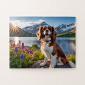 Beau Puzzle Cavalier Chien (Horizontal)