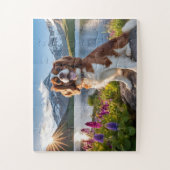 Beau Puzzle Cavalier Chien (Vertical)