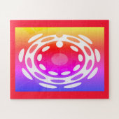 Beau puzzle d'art festif abstrait (Horizontal)