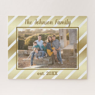 Beau Puzzle de Famille en Forme de Photo