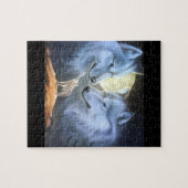 beau puzzle de loups blancs (Horizontal)