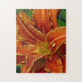 Beau puzzle de lys orange (Vertical)