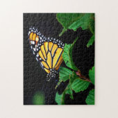 Beau Puzzle de papillon de monarque gros plan (Vertical)