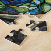 Beau puzzle en vitrail (Côté)