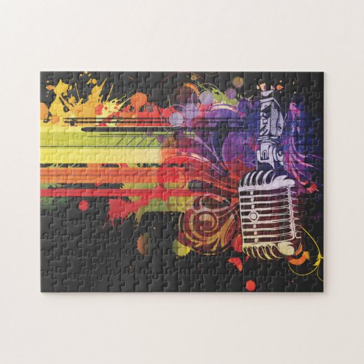 Beau Puzzle Microphone (Horizontal)