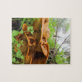 Beau puzzle orange de champignon (Horizontal)