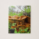 Beau puzzle orange de champignon (Vertical)