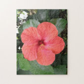 Beau Puzzle Orange Hibiscus Flower (Vertical)