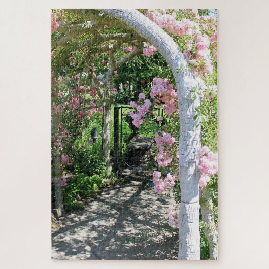 Beau puzzle rose de voûte de fleur (Vertical)