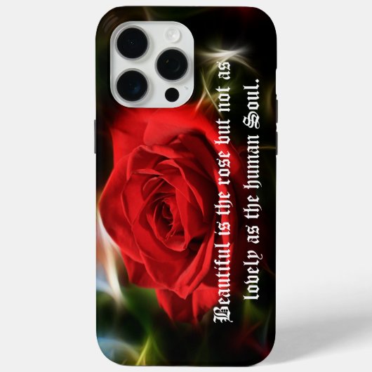 Beau Red Rose iPhone / coque ipad (Verso)