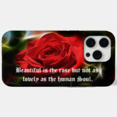 Beau Red Rose iPhone / coque ipad (Verso (horizontal))